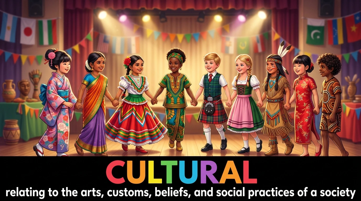 English Illustration for cultural